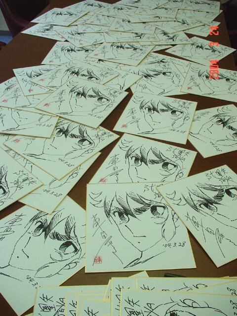 Educational authentic reference image (aweawraweweawe). — educational authentic (REAL) shikishi reference associated with Masami Kurumada