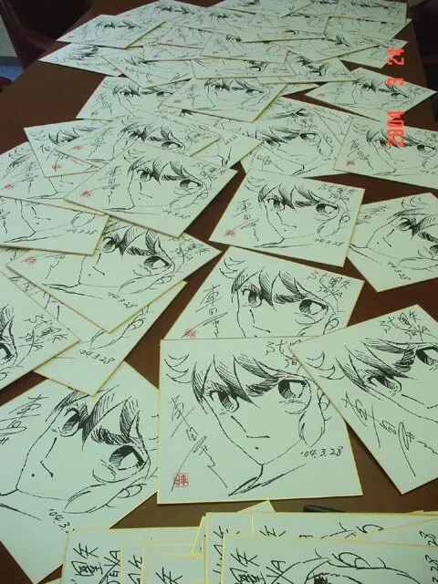 Educational authentic reference image (aweawraweweawe). — educational authentic (REAL) shikishi reference associated with Masami Kurumada