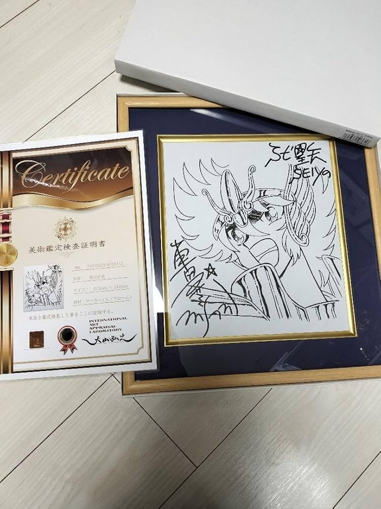 Educational counterfeit reference image (71Mv8u-p6QL._AC_UF894,1000_QL80_). — educational counterfeit (FAKE) shikishi reference associated with Masami Kurumada