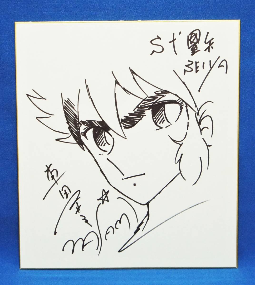 Educational counterfeit reference image (e1042526275.1). — educational counterfeit (FAKE) shikishi reference associated with Masami Kurumada