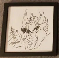 Educational counterfeit reference image (fOXqYq0P_0704201543091gpadd). — educational counterfeit (FAKE) shikishi reference associated with Masami Kurumada