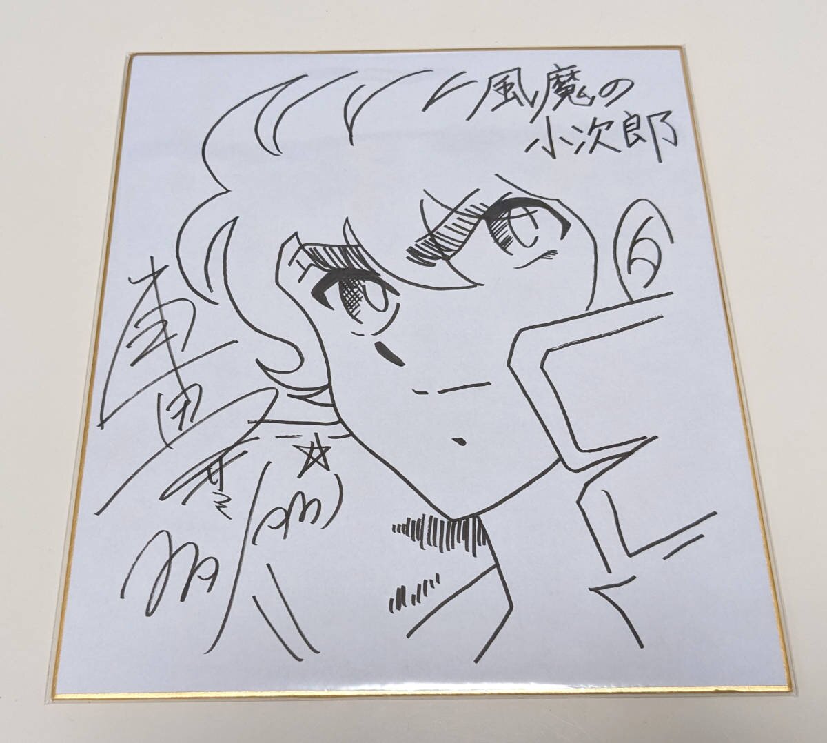 Educational counterfeit reference image (n1093314298.1). — educational counterfeit (FAKE) shikishi reference associated with Masami Kurumada