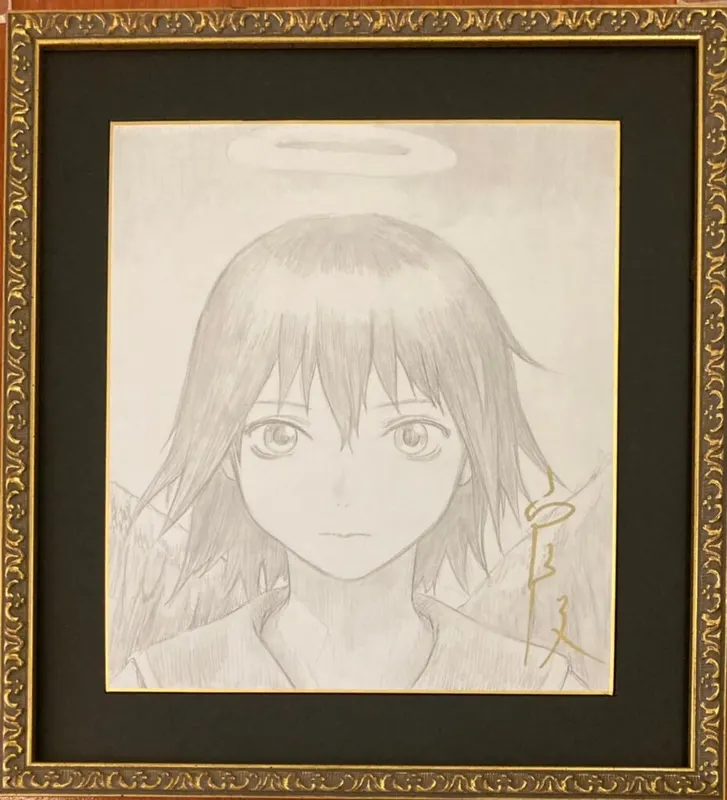 Educational authentic reference image (E-1DNHbVgAkMCcU). — educational authentic (REAL) shikishi reference associated with Yoshitoshi ABE