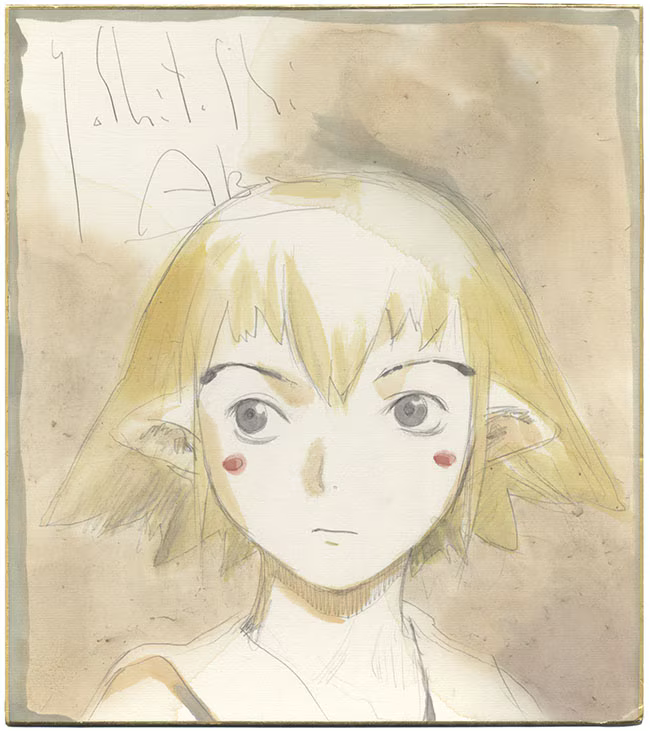 Educational authentic reference image (Screenshot 2024-08-03 at 00-36-52 0001229390.octet-stream (AVIF Image 650 × 731 pixels)). — educational authentic (REAL) shikishi reference associated with Yoshitoshi ABE