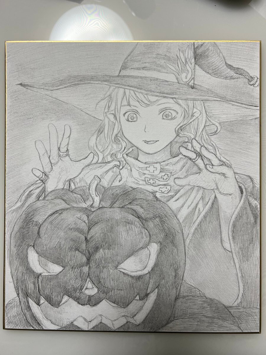 Educational authentic reference image (FDWDSodaQAEewVS). — educational authentic (REAL) shikishi reference associated with Yoshitoshi ABE