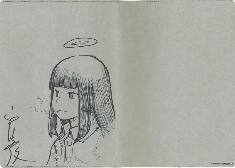Educational authentic reference image (B). — educational authentic (REAL) shikishi reference associated with Yoshitoshi ABE