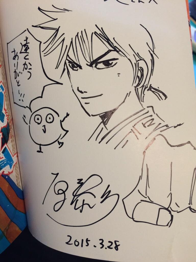 Educational authentic reference image (CBNLOZJUMAAjnII). — educational authentic (REAL) shikishi reference associated with Yasuhisa Hara