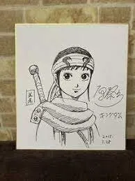 Educational counterfeit reference image (aewawrwar). — educational counterfeit (FAKE) shikishi reference associated with Yasuhisa Hara