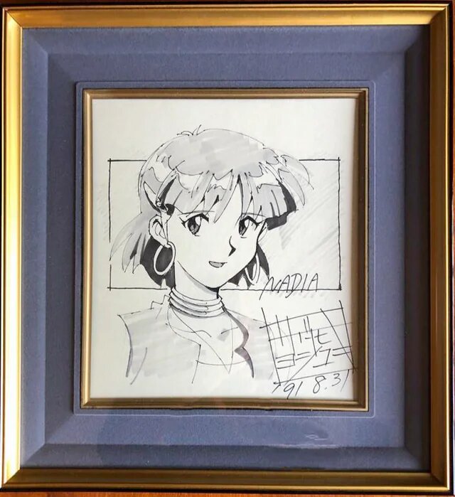 Educational authentic reference image (i4fxp0f2tbt91). — educational authentic (REAL) shikishi reference associated with Yoshiyuki Sadamoto