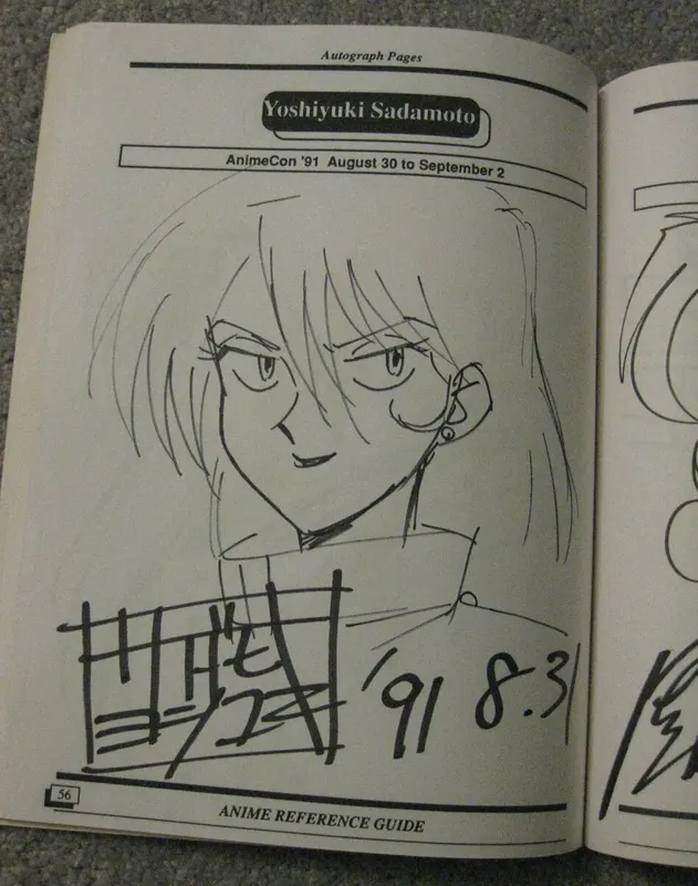 Educational authentic reference image (EVnlqtoUYAMtQGp). — educational authentic (REAL) shikishi reference associated with Yoshiyuki Sadamoto