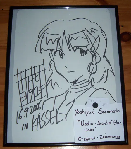 Educational authentic reference image (Screenshot 2025-11-14 050744). — educational authentic (REAL) shikishi reference associated with Yoshiyuki Sadamoto
