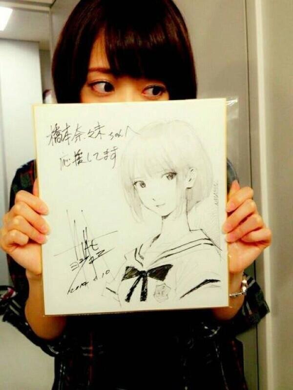Educational authentic reference image (BsMfL9JIEAAH3tf). — educational authentic (REAL) shikishi reference associated with Yoshiyuki Sadamoto