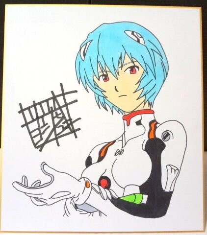 Educational counterfeit reference image (e191599193.1). — educational counterfeit (FAKE) shikishi reference associated with Yoshiyuki Sadamoto