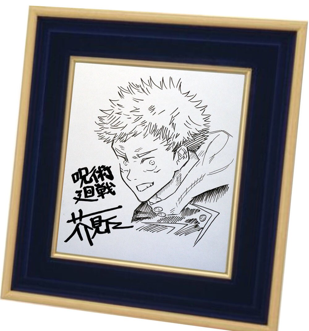 Educational counterfeit reference image (w435491604.2). — educational counterfeit (FAKE) shikishi reference associated with Gege Akutami