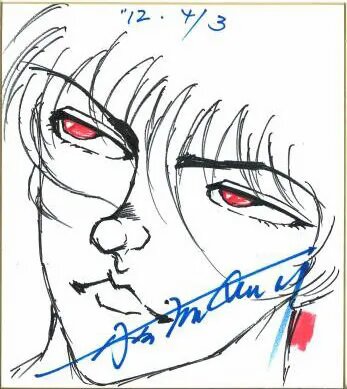 Educational authentic reference image (347x389). — educational authentic (REAL) shikishi reference associated with Keisuke Itagaki