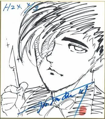 Educational authentic reference image (345x391). — educational authentic (REAL) shikishi reference associated with Keisuke Itagaki