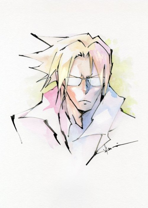 Educational authentic reference image (tumblr_ocnkmjCNWK1tqpj1to1_500). — educational authentic (REAL) shikishi reference associated with Hiroyuki Takei