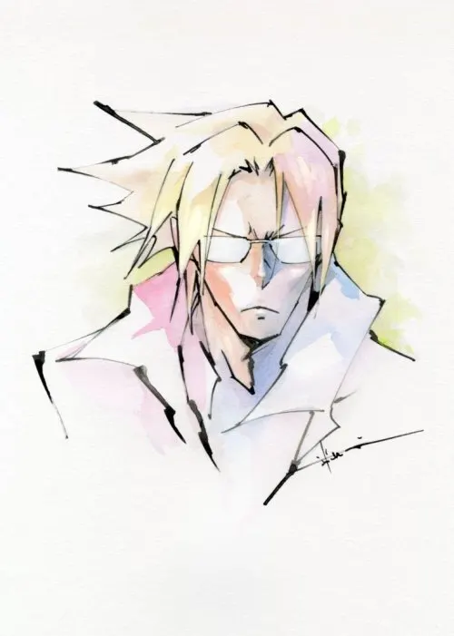 Educational authentic reference image (tumblr_ocnkmjCNWK1tqpj1to1_500). — educational authentic (REAL) shikishi reference associated with Hiroyuki Takei