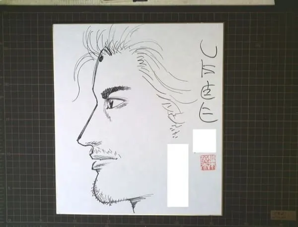 Educational authentic reference image (c604152448.1). — educational authentic (REAL) shikishi reference associated with Hideo Yamamoto