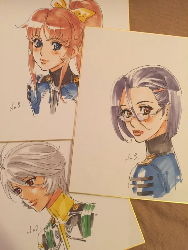 Educational authentic reference image (DGtkZbZUwAAd3Uk). — educational authentic (REAL) shikishi reference associated with Nobuteru Yuki