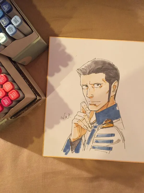 Educational authentic reference image (DGx_HEHVwAEalAk). — educational authentic (REAL) shikishi reference associated with Nobuteru Yuki