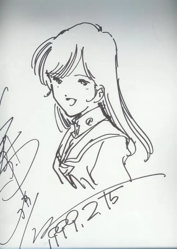 Educational authentic reference image (b4b83d7e5b6a7bd40c86817342855bf7). — educational authentic (REAL) shikishi reference associated with Haruhiko Mikimoto