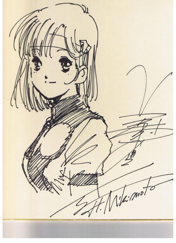 Educational authentic reference image (Mk0qAHPs_301123173829lola). — educational authentic (REAL) shikishi reference associated with Haruhiko Mikimoto