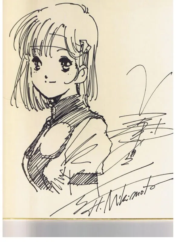 Educational authentic reference image (Mk0qAHPs_301123173829lola). — educational authentic (REAL) shikishi reference associated with Haruhiko Mikimoto