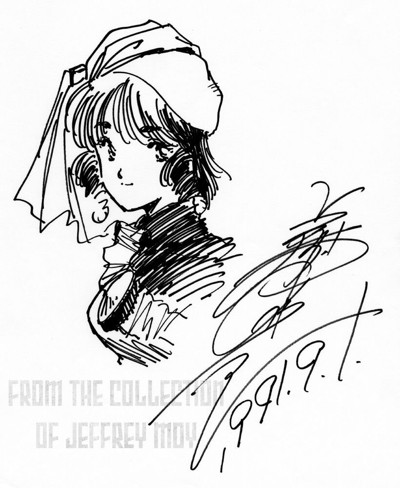 Educational authentic reference image (NduvBQKu_2112221454511sbpi). — educational authentic (REAL) shikishi reference associated with Haruhiko Mikimoto