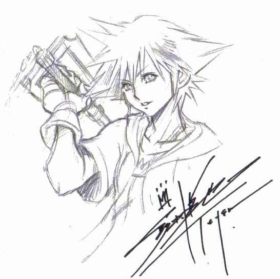 Educational authentic reference image (3496333dcff29e40dd55321608664973). — educational authentic (REAL) shikishi reference associated with Tetsuya Nomura