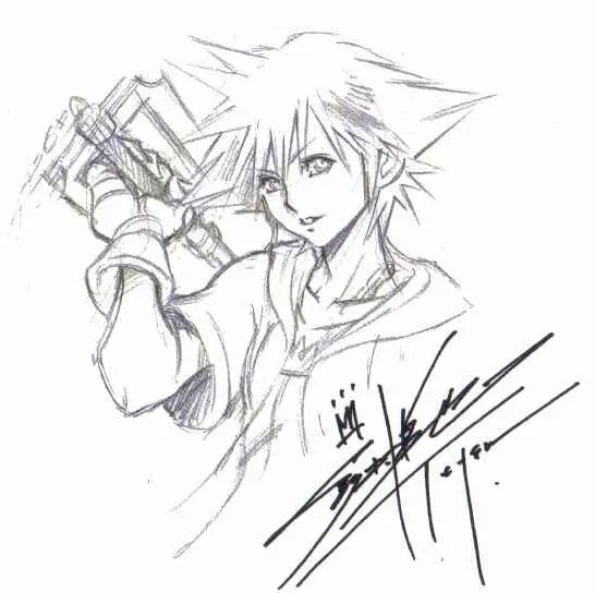 Educational authentic reference image (3496333dcff29e40dd55321608664973). — educational authentic (REAL) shikishi reference associated with Tetsuya Nomura