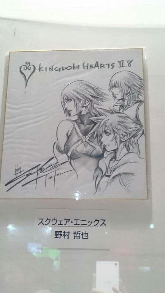 Educational authentic reference image (Tetsuya Nomura Art). — educational authentic (REAL) shikishi reference associated with Tetsuya Nomura