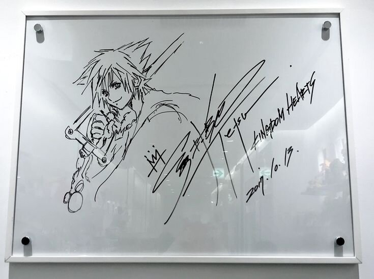 Educational authentic reference image (Healthy Obsession). — educational authentic (REAL) shikishi reference associated with Tetsuya Nomura