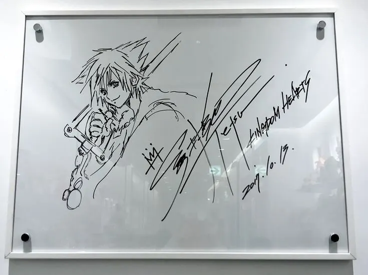 Educational authentic reference image (Healthy Obsession). — educational authentic (REAL) shikishi reference associated with Tetsuya Nomura