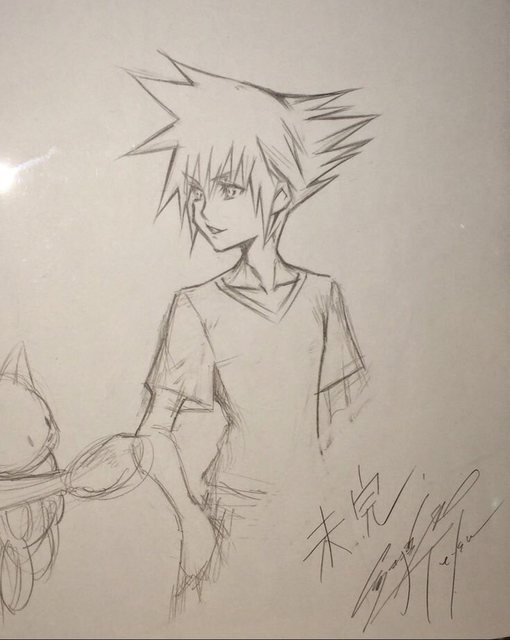 Educational authentic reference image (Gallery Concept). — educational authentic (REAL) shikishi reference associated with Tetsuya Nomura