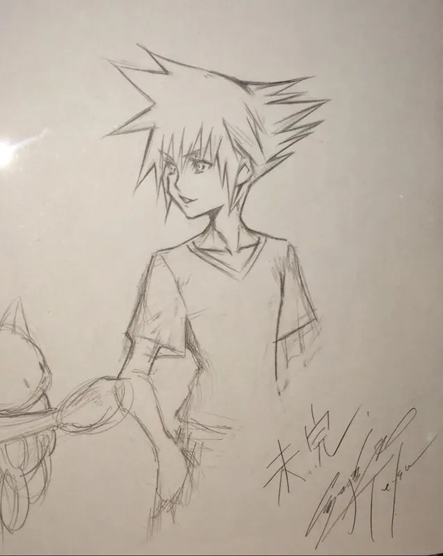 Educational authentic reference image (Gallery Concept). — educational authentic (REAL) shikishi reference associated with Tetsuya Nomura