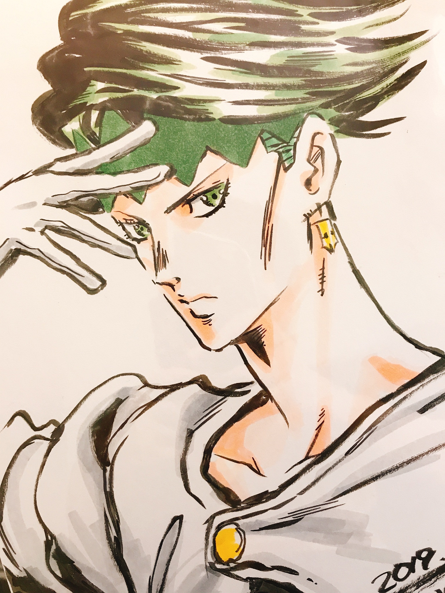 Educational authentic reference image (Tnishii_Rohan_2019). — educational authentic (REAL) shikishi reference associated with Terumi Nishii