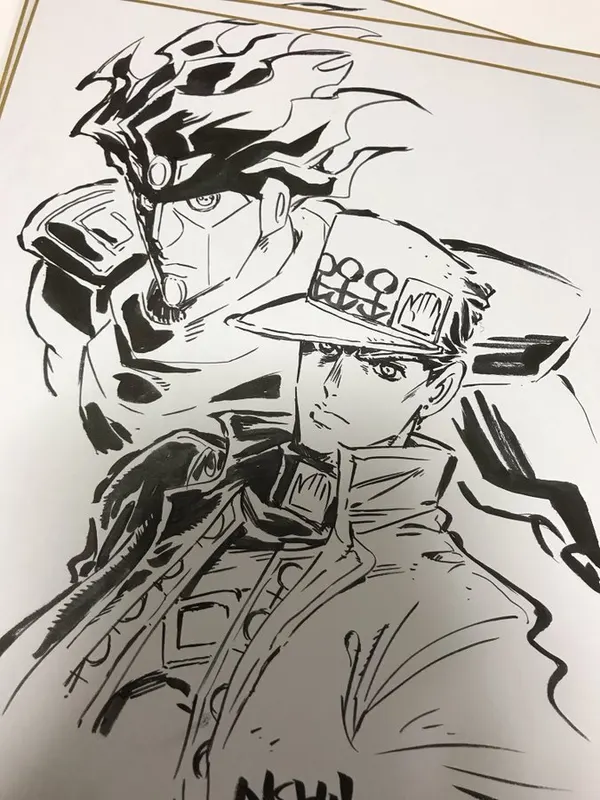 Educational authentic reference image (TnishiiJotaro2018-6). — educational authentic (REAL) shikishi reference associated with Terumi Nishii