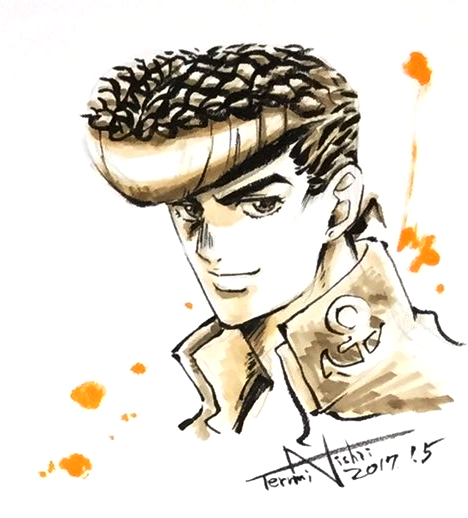 Educational authentic reference image (TNishii_Josuke_Jan_5_2017). — educational authentic (REAL) shikishi reference associated with Terumi Nishii