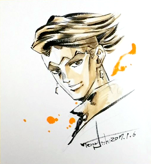 Educational authentic reference image (TNishii_Rohan_Jan_6_2017_1). — educational authentic (REAL) shikishi reference associated with Terumi Nishii
