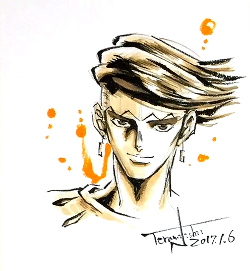 Educational authentic reference image (TNishii_Rohan_Jan_6_2017_2). — educational authentic (REAL) shikishi reference associated with Terumi Nishii