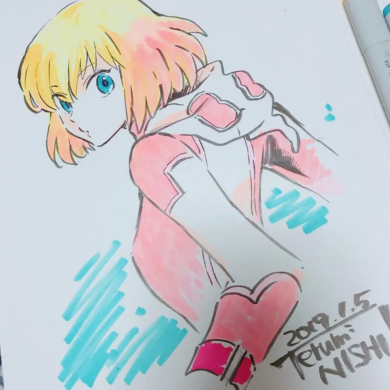 Educational authentic reference image (Screenshot 2024-11-22 at 00-36-11 Instagram). — educational authentic (REAL) shikishi reference associated with Terumi Nishii