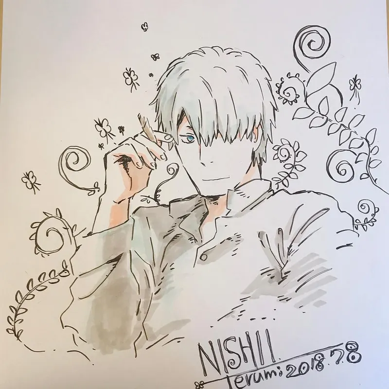 Educational authentic reference image (Screenshot 2024-11-22 at 00-38-50 Instagram). — educational authentic (REAL) shikishi reference associated with Terumi Nishii
