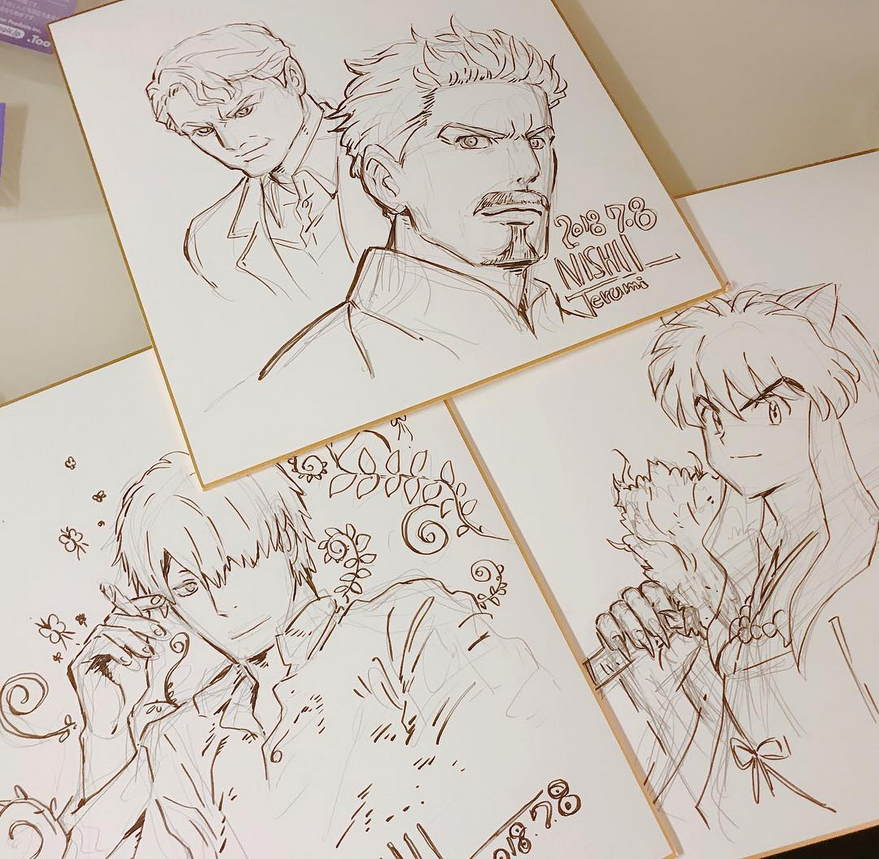 Educational authentic reference image (Screenshot 2024-11-22 at 00-38-54 Instagram). — educational authentic (REAL) shikishi reference associated with Terumi Nishii
