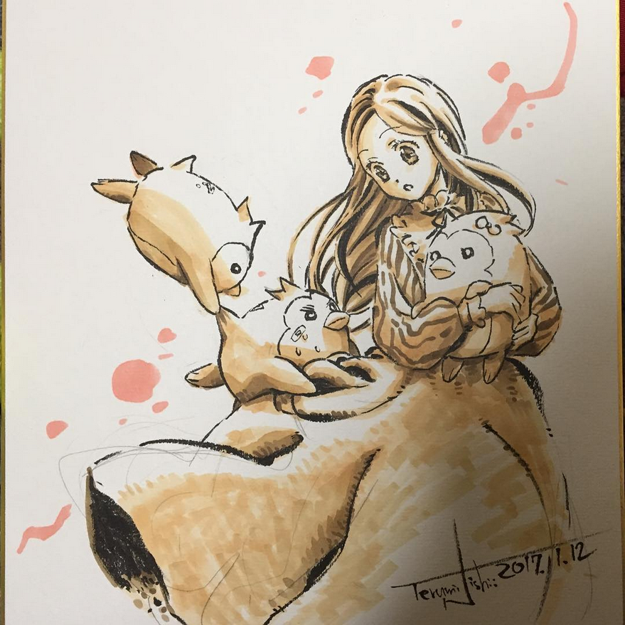 Educational authentic reference image (Screenshot 2024-11-22 at 00-42-49 Instagram). — educational authentic (REAL) shikishi reference associated with Terumi Nishii
