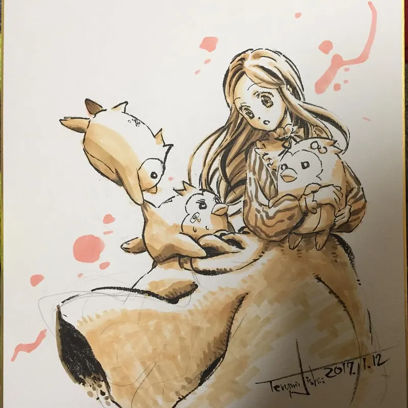 Educational authentic reference image (Screenshot 2024-11-22 at 00-42-49 Instagram). — educational authentic (REAL) shikishi reference associated with Terumi Nishii