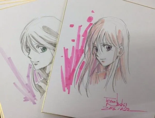 Educational authentic reference image (580b7f99228e6). — educational authentic (REAL) shikishi reference associated with Terumi Nishii