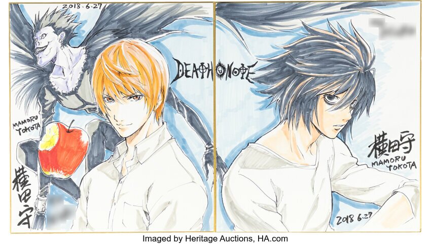 Educational authentic reference image (leeeef). — educational authentic (REAL) shikishi reference associated with Mamoru Yokota