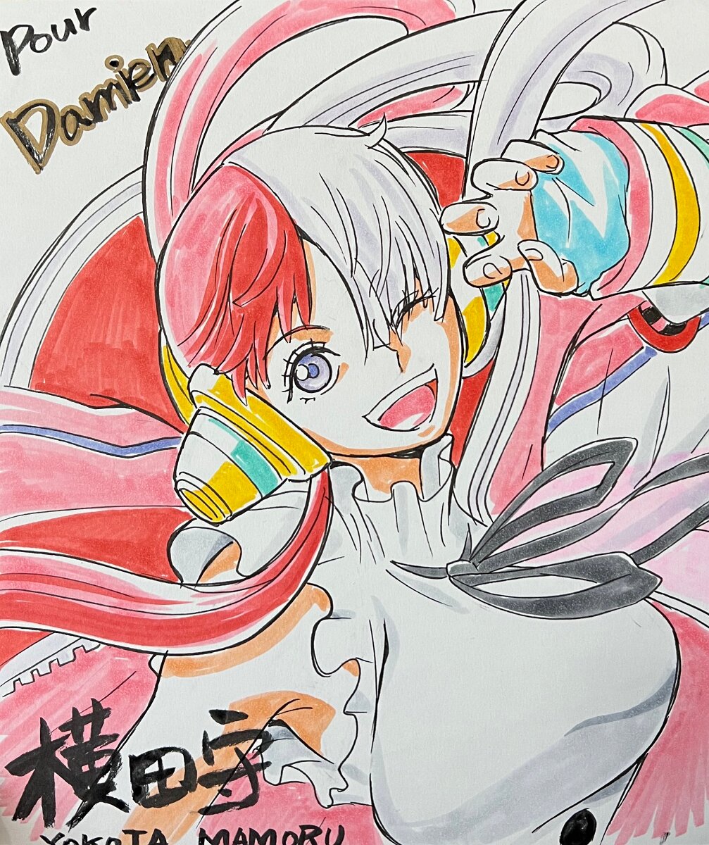 Educational authentic reference image (Ft5_zuYWYAEbdx1). — educational authentic (REAL) shikishi reference associated with Mamoru Yokota