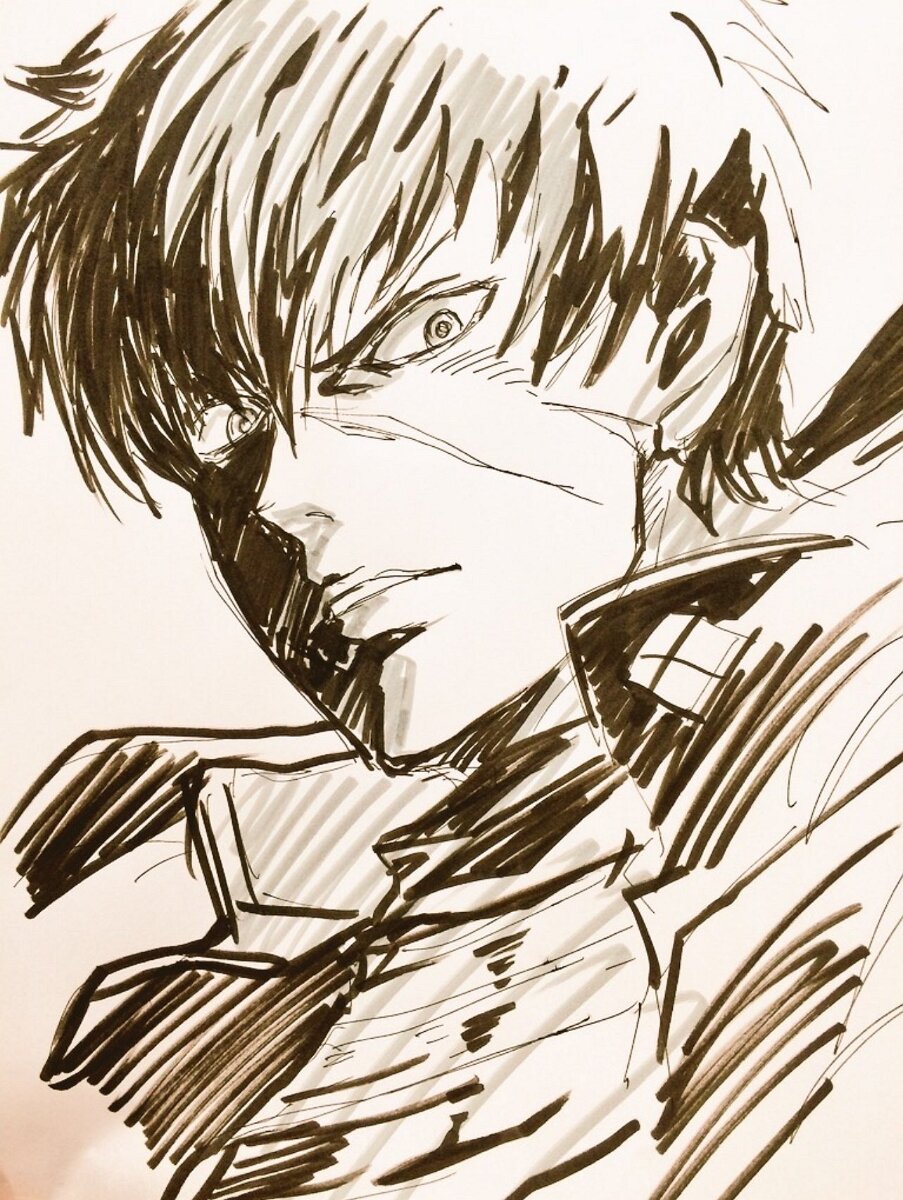 Educational authentic reference image (GVVTtm_bwAA_MOS). — educational authentic (REAL) shikishi reference associated with Mamoru Yokota
